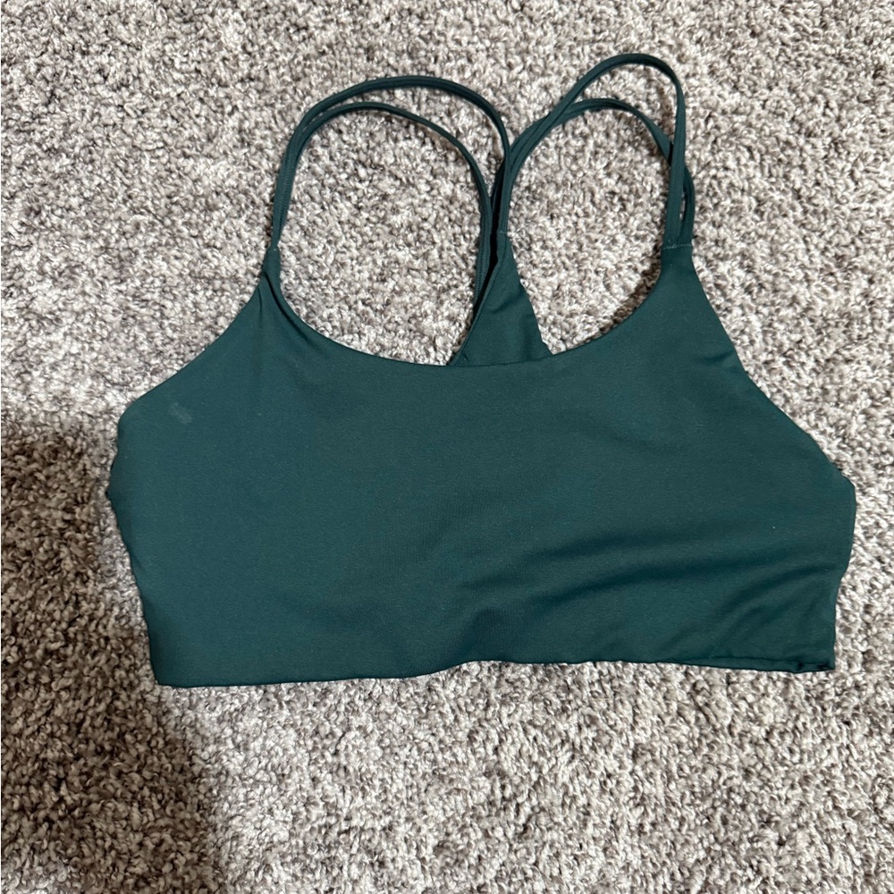 Women's Dark Green Sports Bra